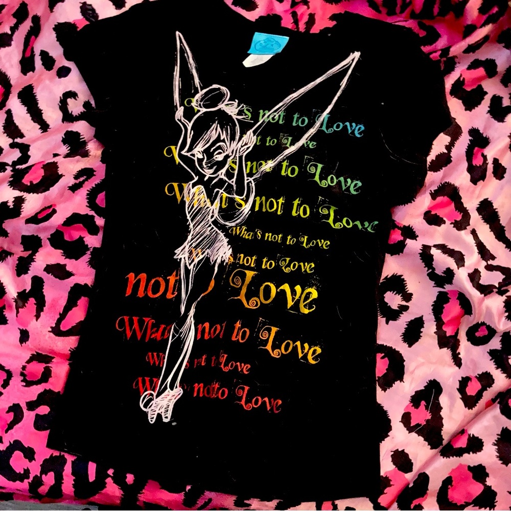 emo disney tinkerbell tee authentic 2009